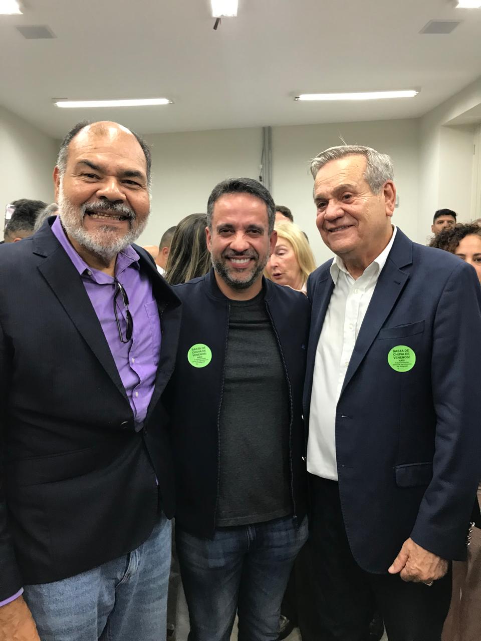 Marcus Assunção (colunista), o Governador Paulo Dantas e o Vice-Governador de Alagoas, Ronaldo Lessa, estiveram presentes na solenidade de inauguração da Vice-Governadoria